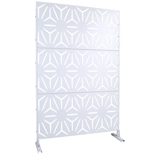 Outdoor & Indoor Metal Privacy Screen, Freestanding Decorative Panels