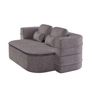 2 In 1 Foldable Sofa Bed With Multi Functional Blanket, Floor Lounge Sofa
