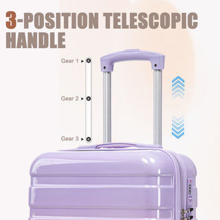 Luggage Set 14" / 20" With Combination Lock And Cosmetic Case