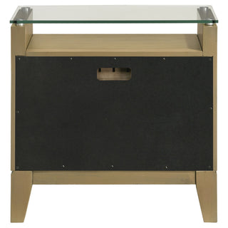 Menlo - 2 Drawer Nightstand - Pine Wood