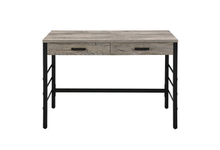 Disho - Weathered Writing Desk With USB - Oak