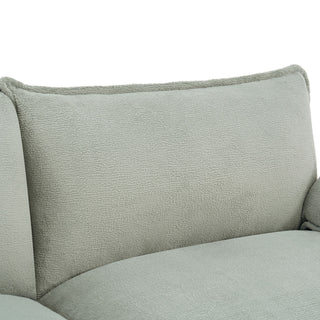 Modern Sofa Set With Double Layer Cushion And Side Storage Pockets