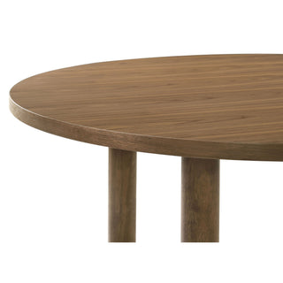 Graham - Round Dining Table With X Cross Base - Walnut