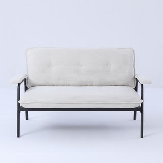 Modern Metal Frame Sofa With Sponge Filling For Compact Spaces And Versatile Use