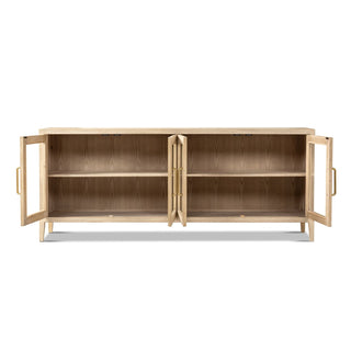 Marlowe - Glass Door Sideboard - White