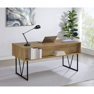 Vellun - 4 Drawer Writing Desk - Mango Color