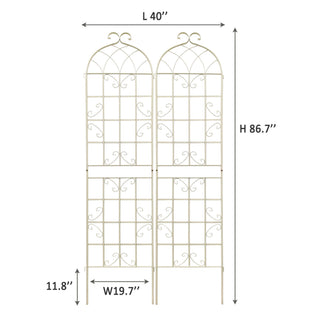 Metal Garden Rustproof Trellis For Climbing Plants Outdoor Flower Support