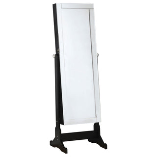 Radavera - Jewelry Cheval Mirror With Tilt Function - Black