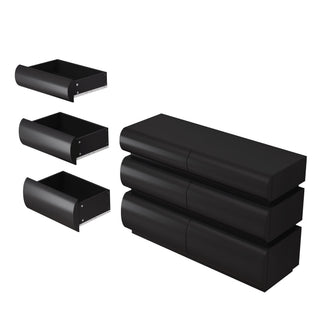 Minimalist Modern 6 Drawer Dresser, Handle Free Design With Wide Storage