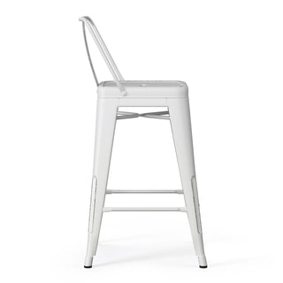 Rayne - Curved Back Metal Stool (Set of 2)