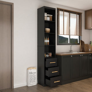 Tall Storage Cabinet With Drawers And Shelves