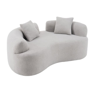 Modern Curved Loveseat