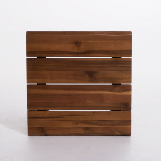 Zion - Outdoor Industrial Iron And Coffee Table - Teak
