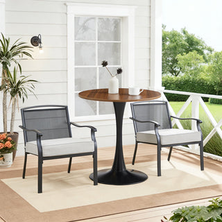 Round Dining Table With Tulip Style Base