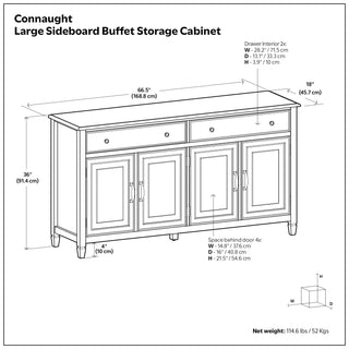 Connaught - Large Sideboard Buffet Storage Cabinet
