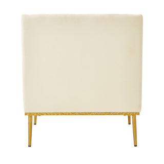 Elegant Curved Armrest Accent Armchair