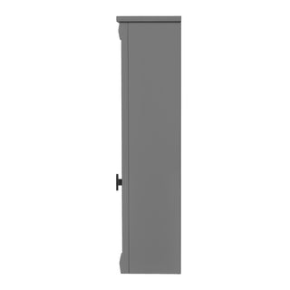 Wall Mounted Bathroom Cabinet With Mirror And 4 Shelves, Rectangular Design - Gray