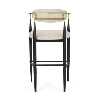 Upholstered Bar Stools With Backs For Kitchen Island (Set of 2)