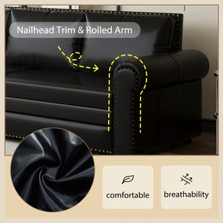 Chesterfield Sofa & Pull Out Bed