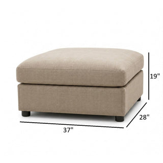 Ottoman With Durable Upholstery For Versatile Use