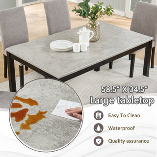 6 Piece Dining Table Set With Bench And Chairs