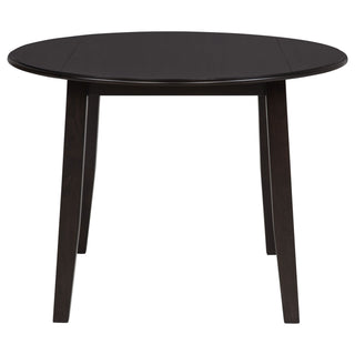 Jackie - 5 Piece Dining Set With Drop Leaf Table And Side Chairs - Dark Coffee