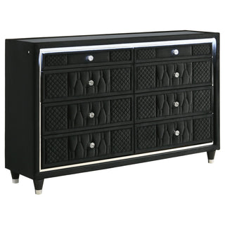 Mika - 8 Drawer LED Dresser