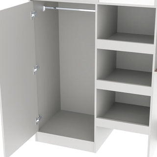 Loft Bed With Built In Wardrobe, Desk, Shelves, And Drawers