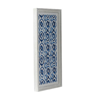 Hanging Sculptures, Modern Wall Art Decor (Set of 2) - White / Blue