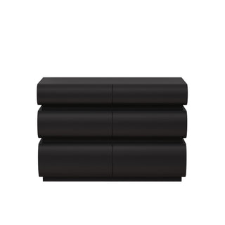 Minimalist Modern 6 Drawer Dresser, Handle Free Design With Wide Storage