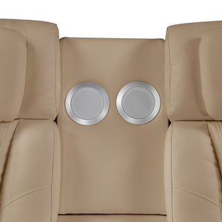 Electra - 3 Piece Power Reclining Sofa, Loveseat And Recliner Set With Power Headrests, Massage And LED Lighting