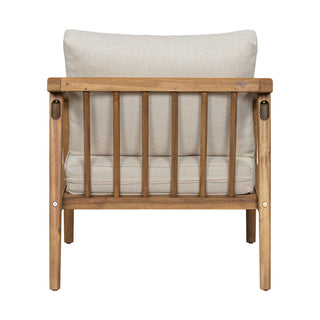 Westin - Outdoor Acacia Wood 4 Pieces Chat Set - Teak / Beige