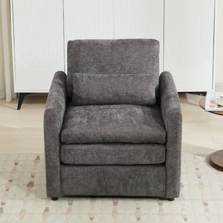 Cozy Upholstered Cushion Armchair For Living Room