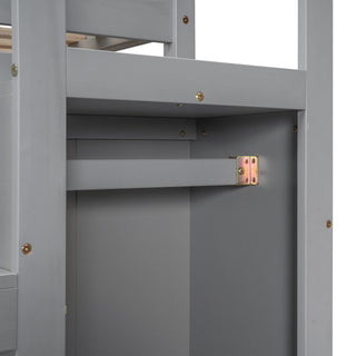 Loft Bed With Built In Storage Wardrobe And Staircase