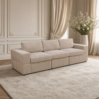 Oversized Modular Sectional Sofa 3 Piece Set, Flexible Layout For Living Room
