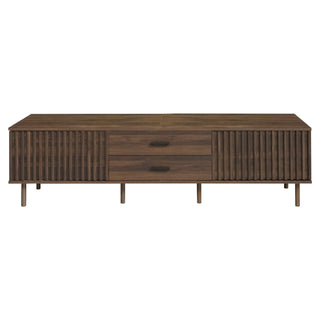 TV Stand For TVs Up To 80", Media Entertainment Center With Ample Storage - Dark Brown