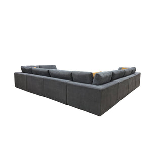 Custom Configuration Modular Sectional & Toss Pillows