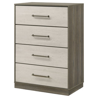 Edmondson - 4 Drawer Chest - Natural / Gray