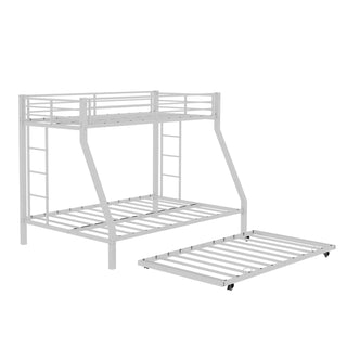 Bunk Bed For Kids, Convertible Frame With Ladders & Guardrail
