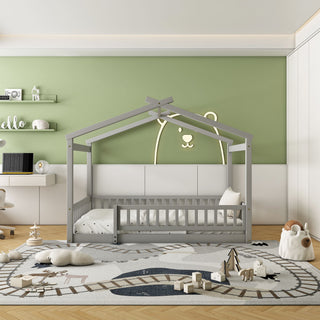 Bed House Bed Frame With Fence