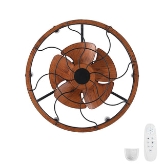 Modern Farmhouse Ceiling Fan, Adjustable Hanging