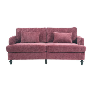 Mid Century Modern Fabric Loveseat Sofa, 2 Seat Upholstered Couch
