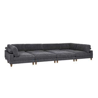 Modern Modular Sectional With Adjustable Back Support