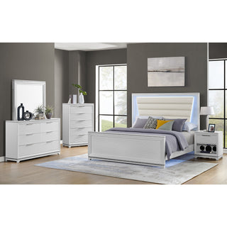 Denmark - 1-Drawer Nightstand With Speaker And USB - White