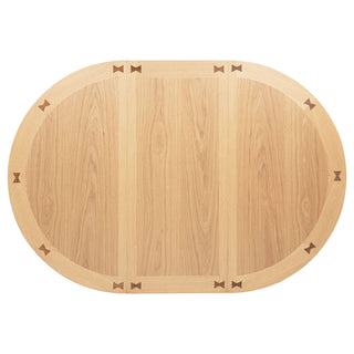 Davis - 5 Piece Oval Counter Height Dining Set With Expandable Table - Light Oak