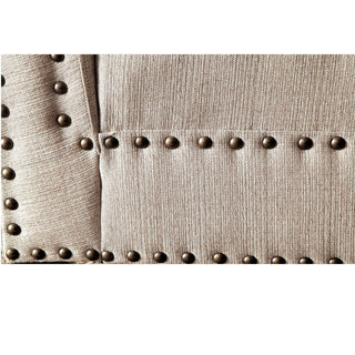 Chaise With Nailhead Trim And Plush Pillow