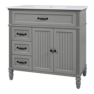 Bathroom Vanity With Sink, Freestanding Cabinet & Drawers