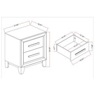 Harry - 5 Piece Bedroom Set With LED