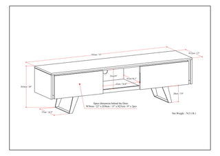 Lowry - Handcrafted TV Media Stand