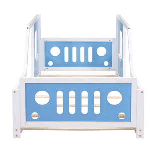 Classic Car Shaped Platform Bed With Wheels